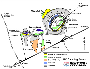 Kentucky Speedway Map Picture